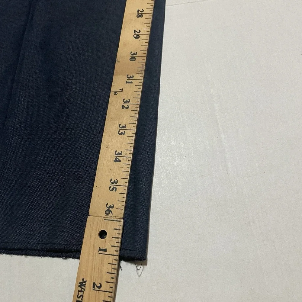 NWT Tommy Hilfiger Men's‎ Size 38 UNFINISHED HEM Worsted Wool Pants Blue Plaid